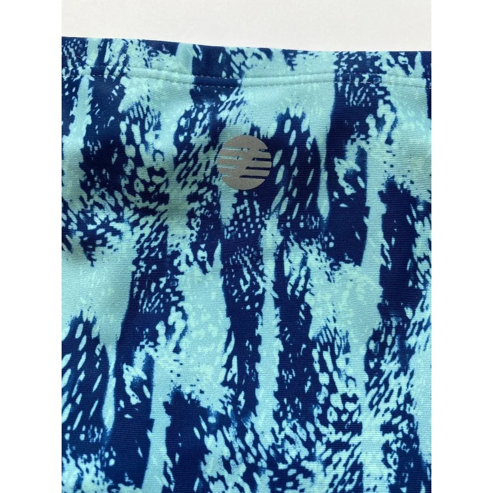 Z By Zella Blue Glaze Deep Sea Print Bikini Bottoms NEW WITH TAGS